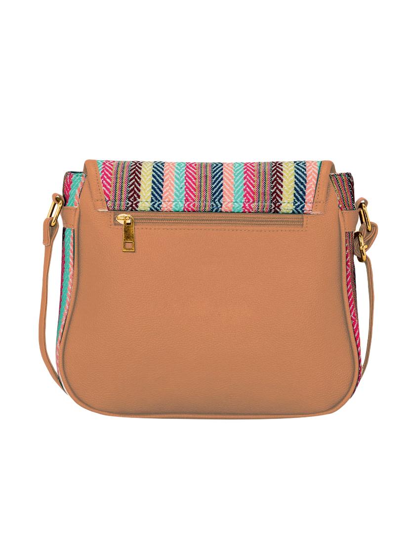 pink leatherette (pu) sling bag - 16374536 - Standard Image - 1