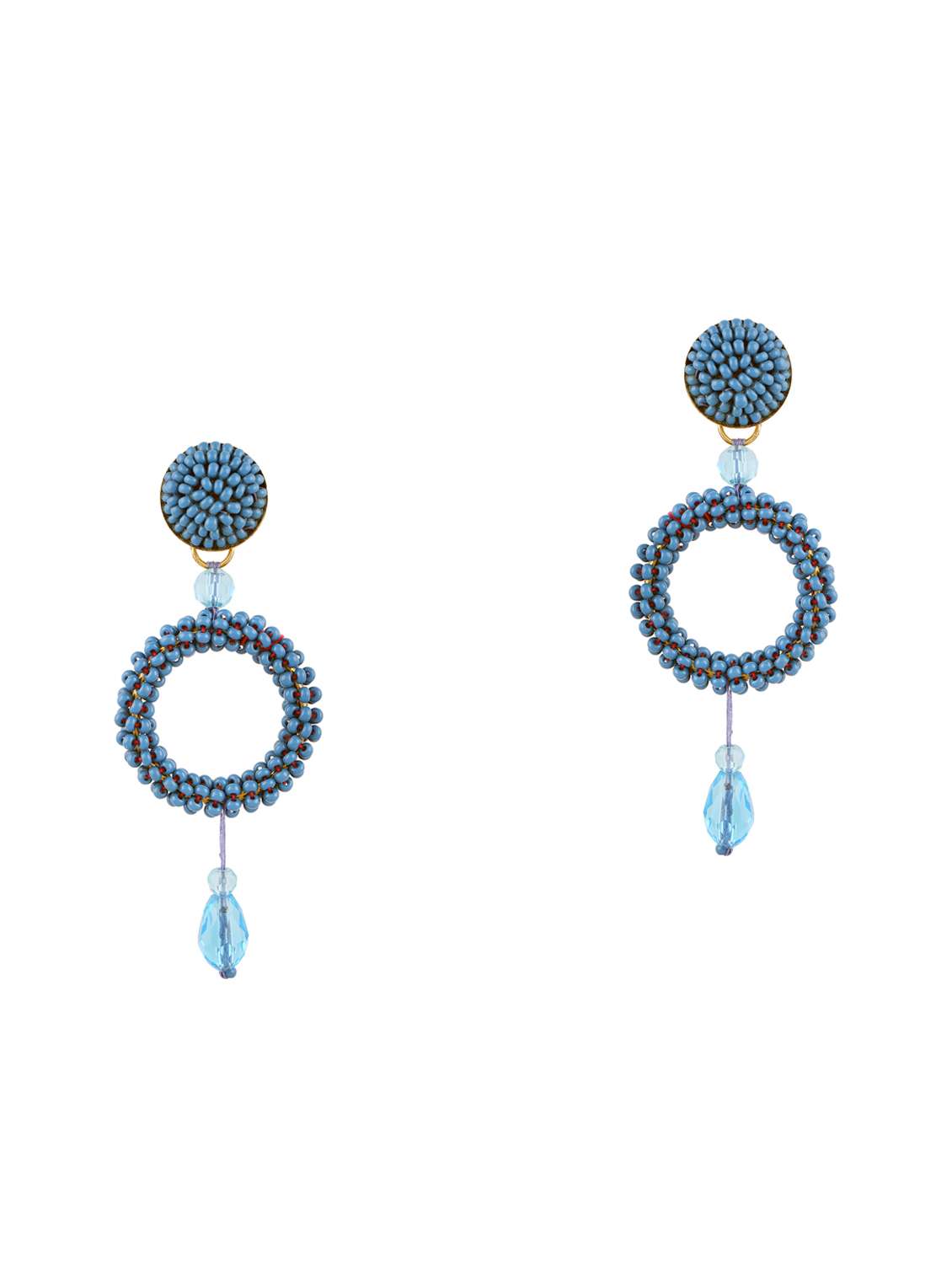 blue drop earring