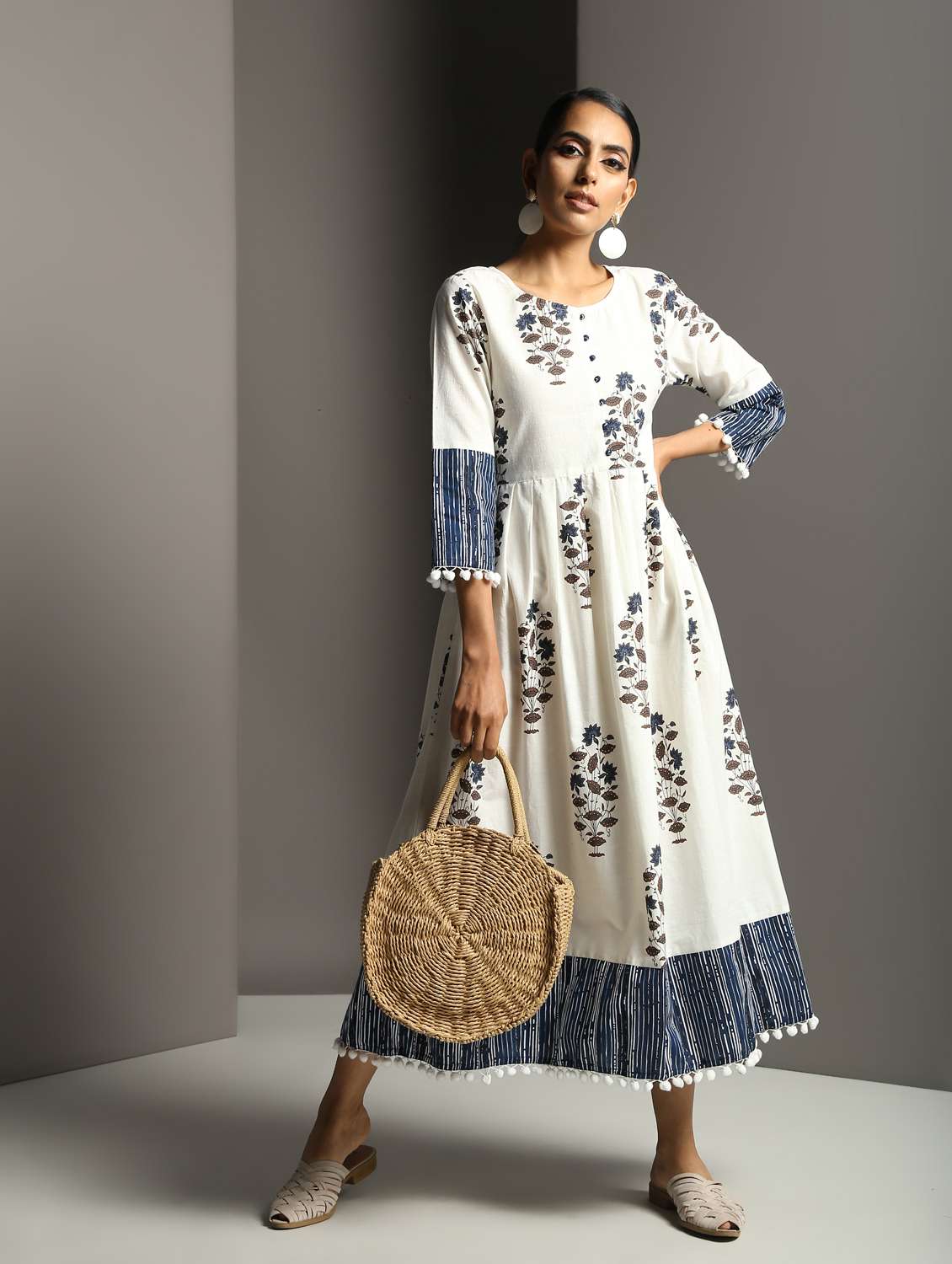 floral anarkali kurta