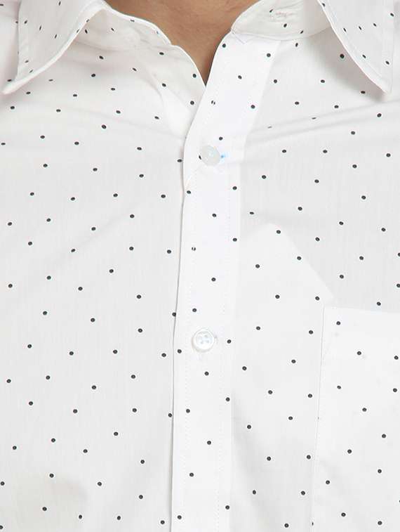 mens polka dots casual shirt - 16379124 - Standard Image - 4