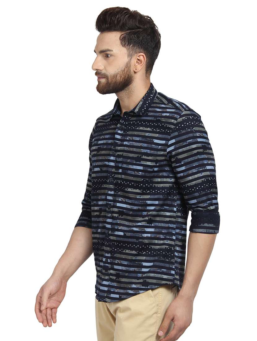 mens stripes casual shirt - 16379133 -  Standard Image - 1