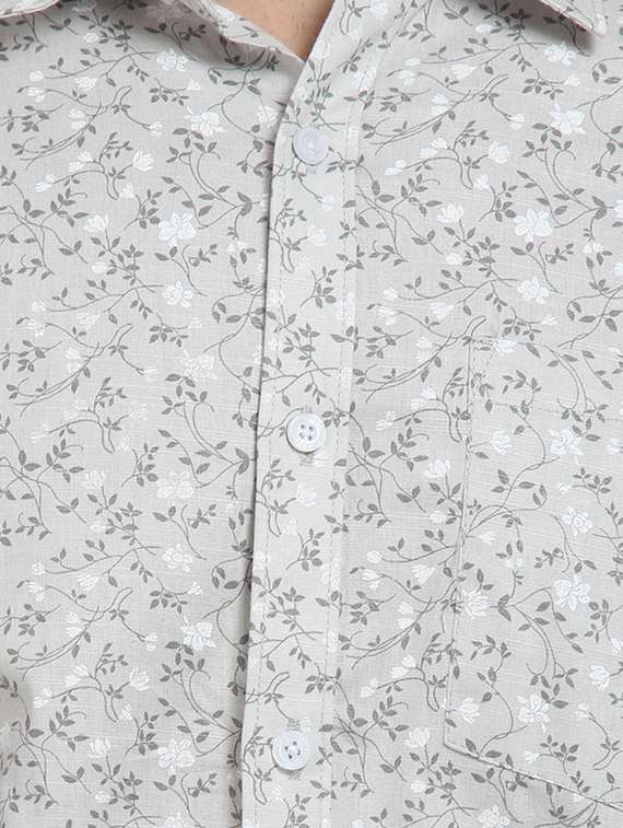 mens florals casual shirt - 16379138 - Standard Image - 4