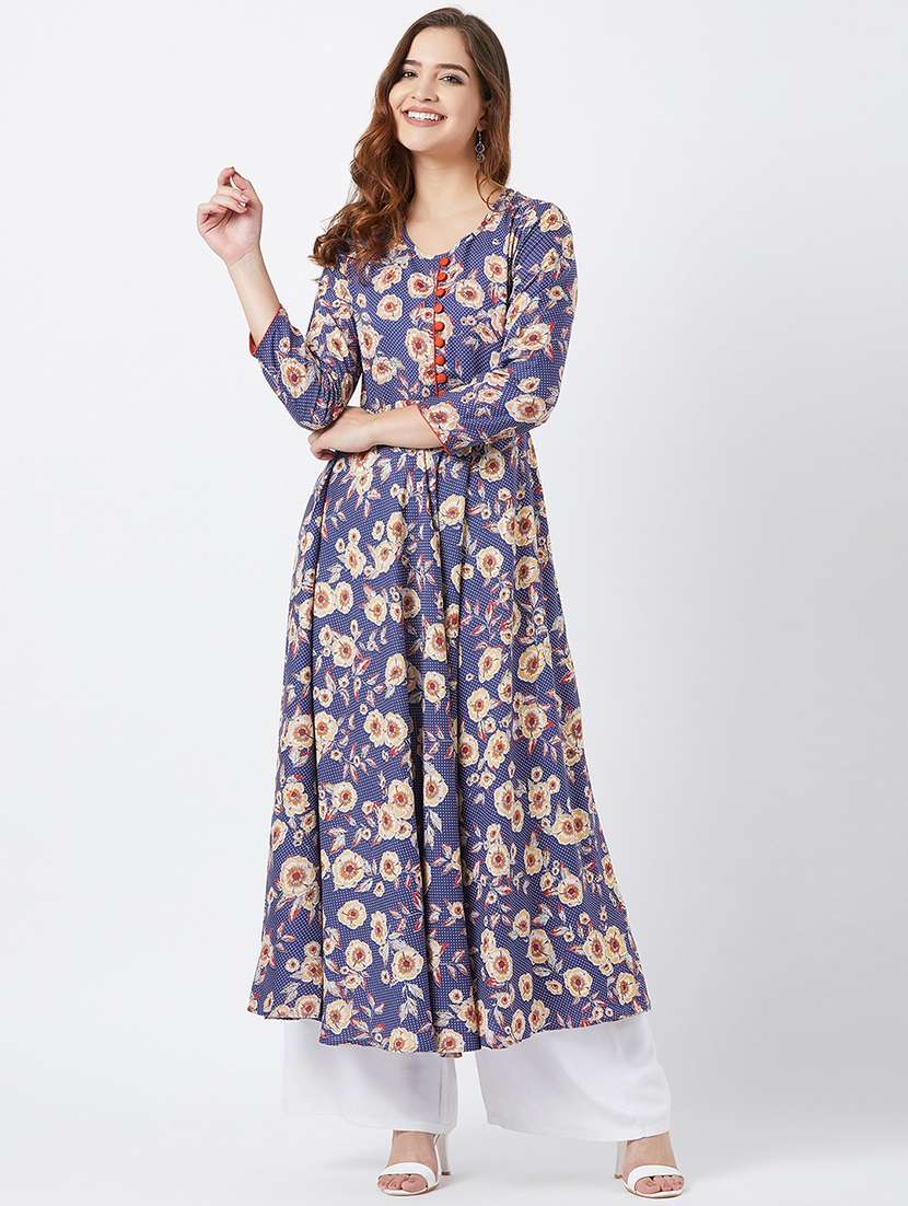 floral flared kurta