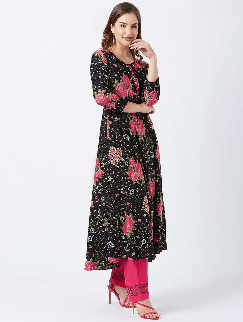 floral flared kurta