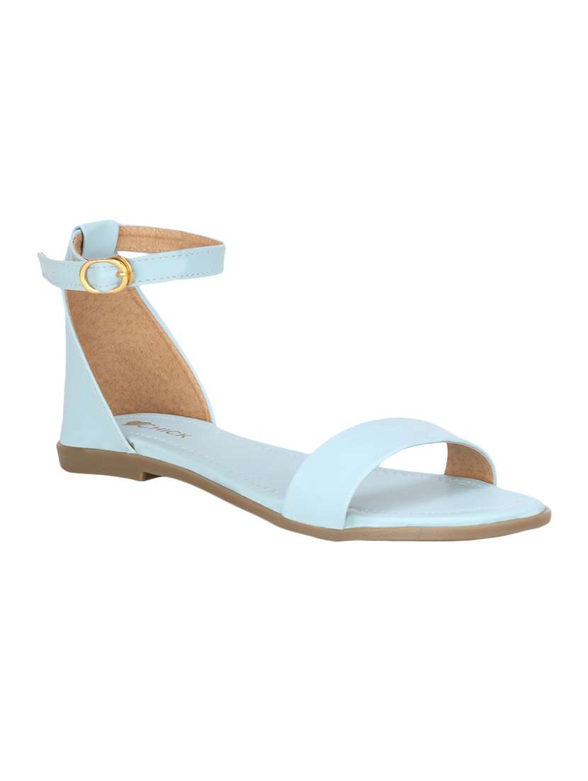 light blue ankle strap sandals