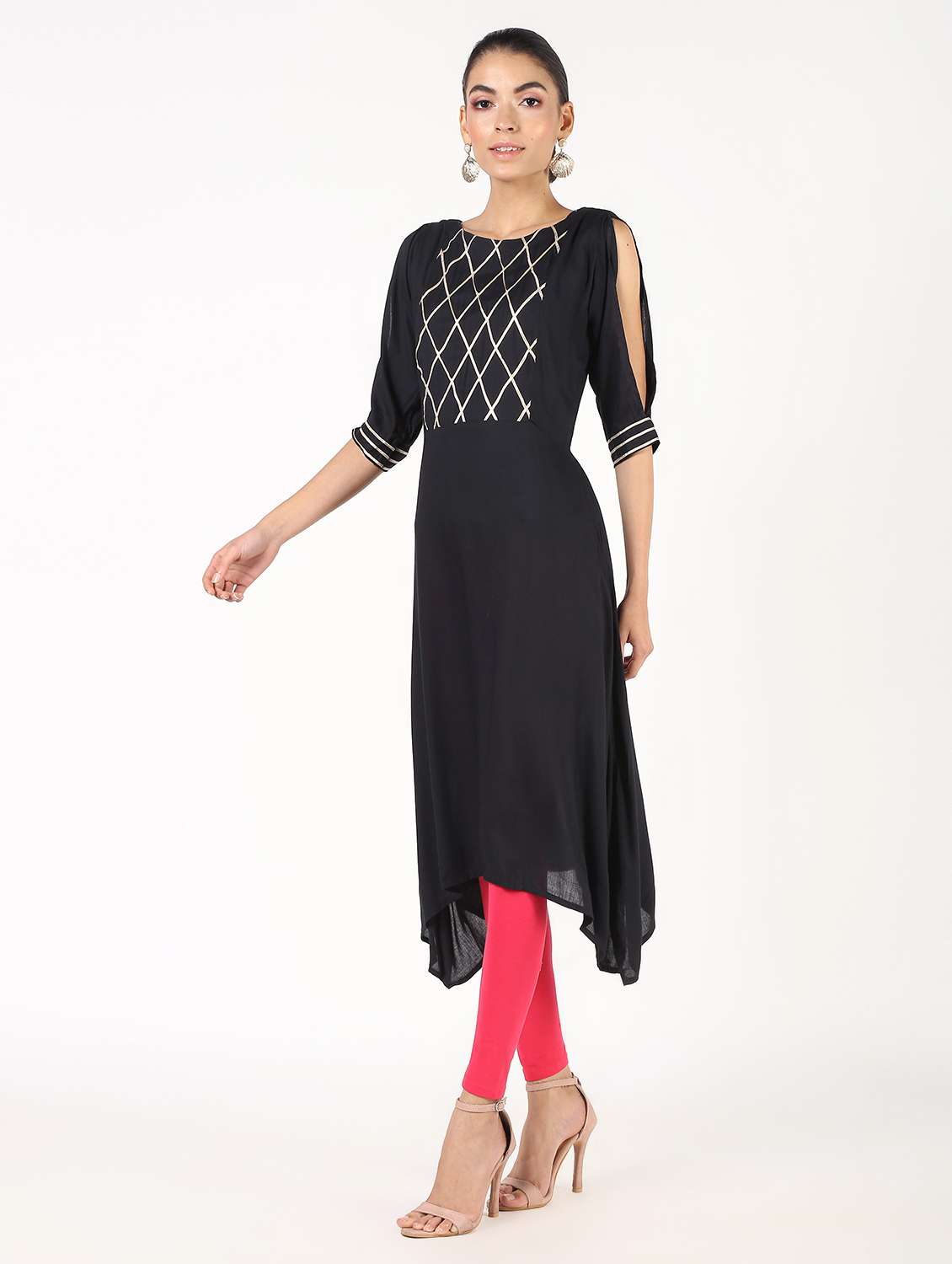 women's asymmetric kurta