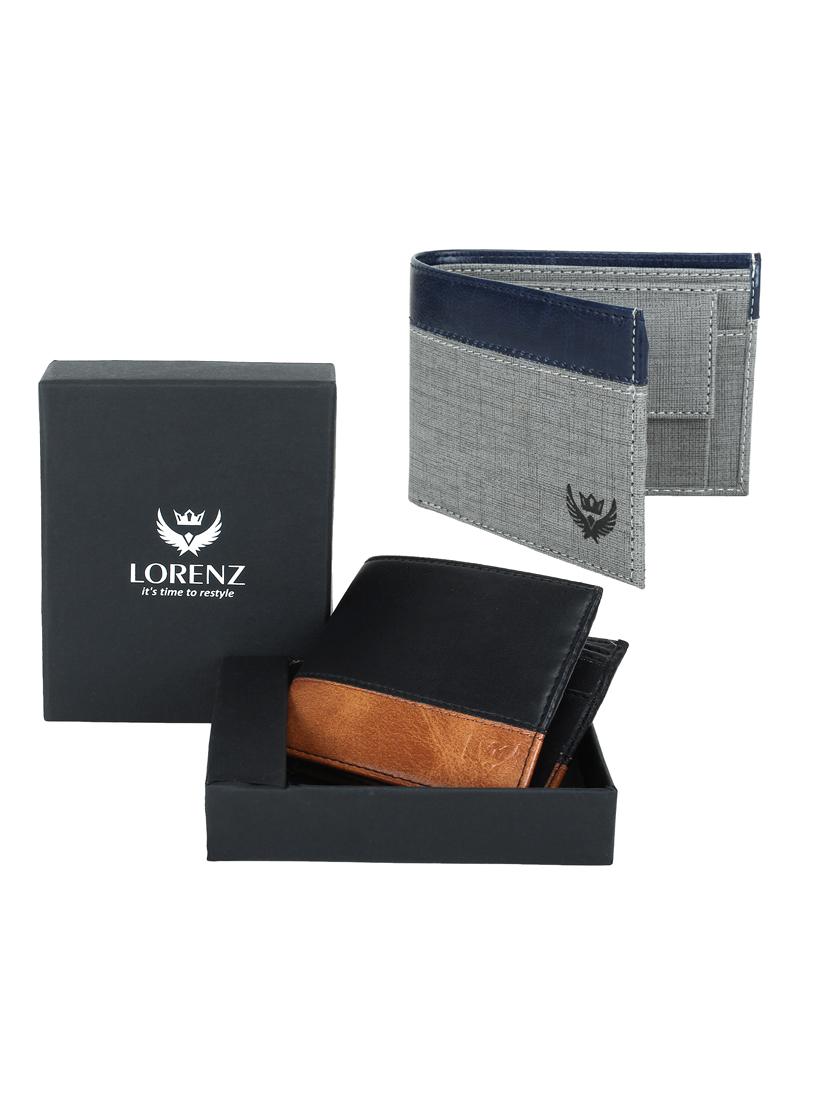 grey and blue canvas wallet - 16386340 - Zoom Image - 0