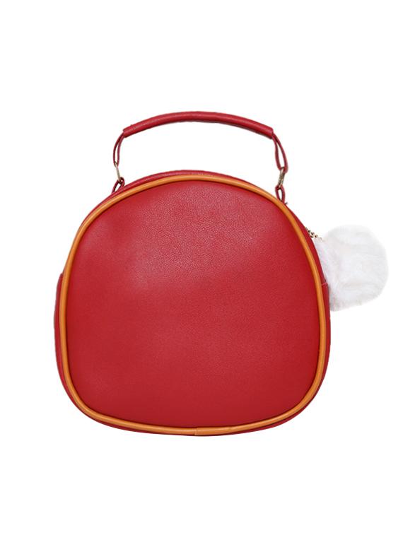 red leatherette (pu) sling bag - 16386701 - Standard Image - 1