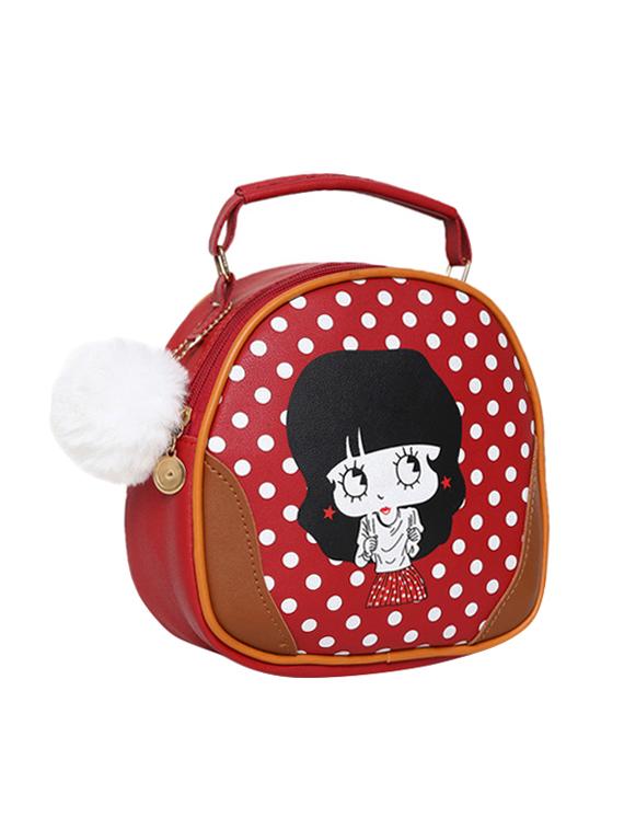 red leatherette (pu) sling bag - 16386701 - Standard Image - 4