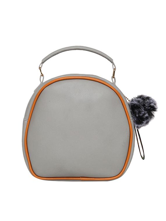 grey leatherette (pu) sling bag - 16386703 -  Standard Image - 1