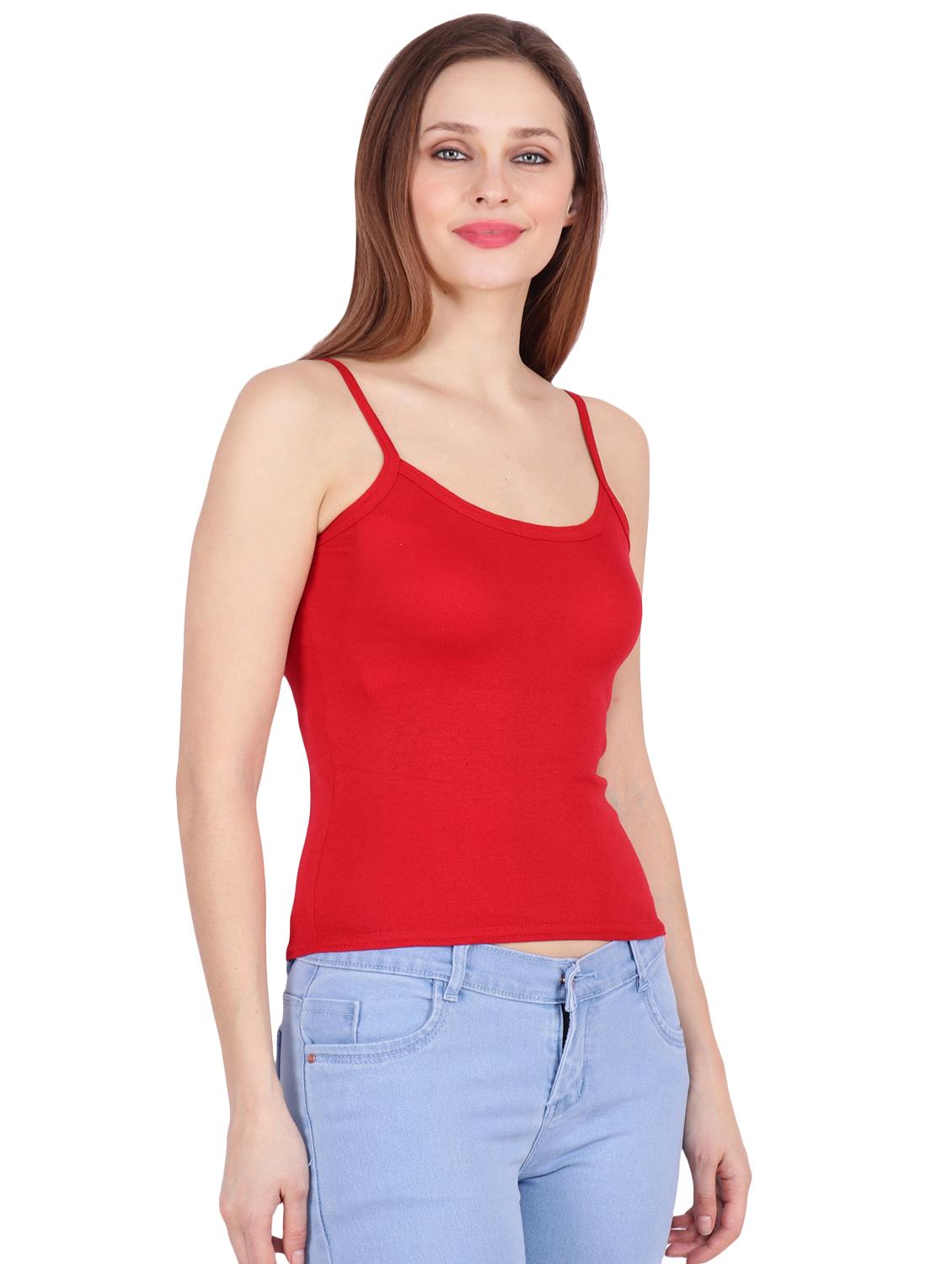red solid camisole - 16386934 -  Standard Image - 1