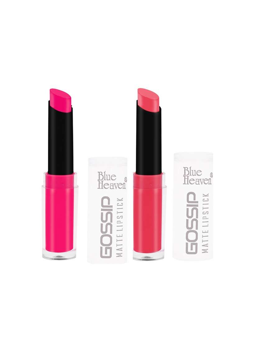 blue heaven combo of 2 gossip lipsticks (shade 1 and 8)