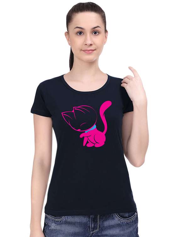 round neck quirky print tee