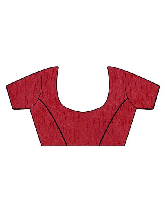 women's solid maroon colored saree with blouse - 16394630 -  Standard Image - 1