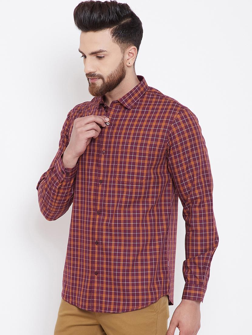 red checkered casual shirt - 16396857 - Standard Image - 1