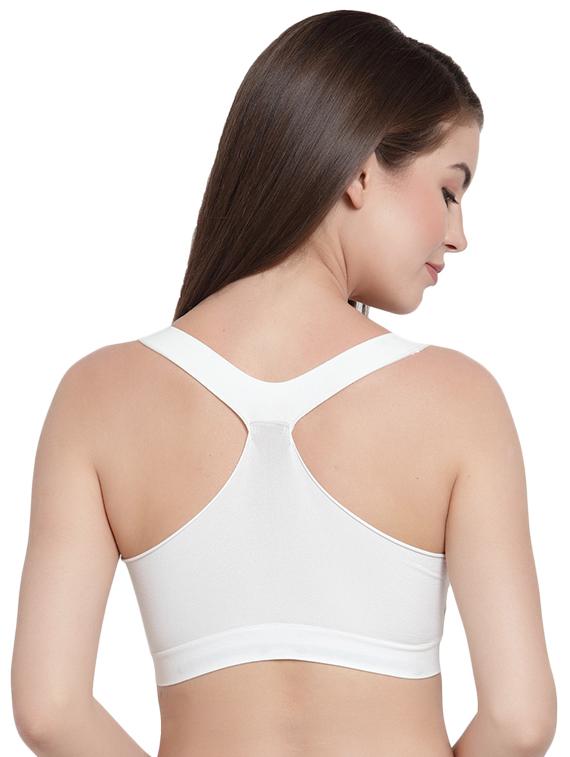 racer back solid bra - 16396939 - Standard Image - 1