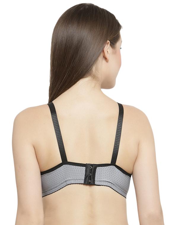 polka dotted contrast laced bra - 16396951 -  Standard Image - 1