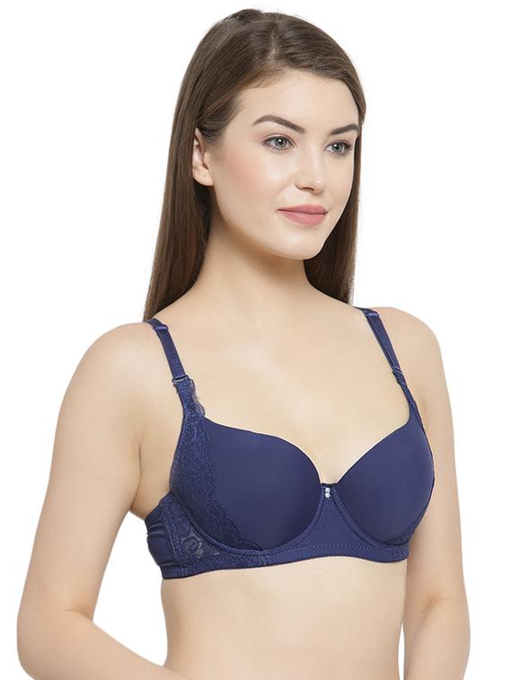 floral laced t-shirt bra - 16396955 -  Standard Image - 1