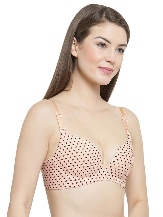 heart printed t-shirt bra - 16396956 -  Standard Image - 1