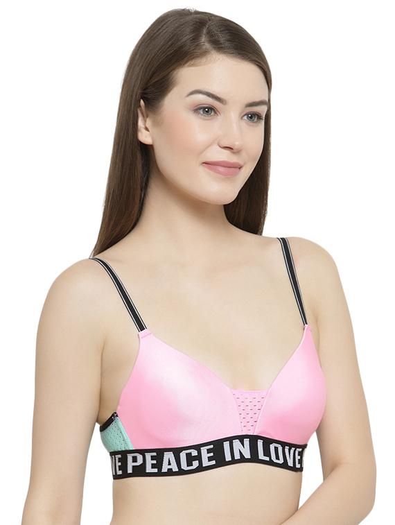 styled back color block t-shirt bra - 16396960 -  Standard Image - 1