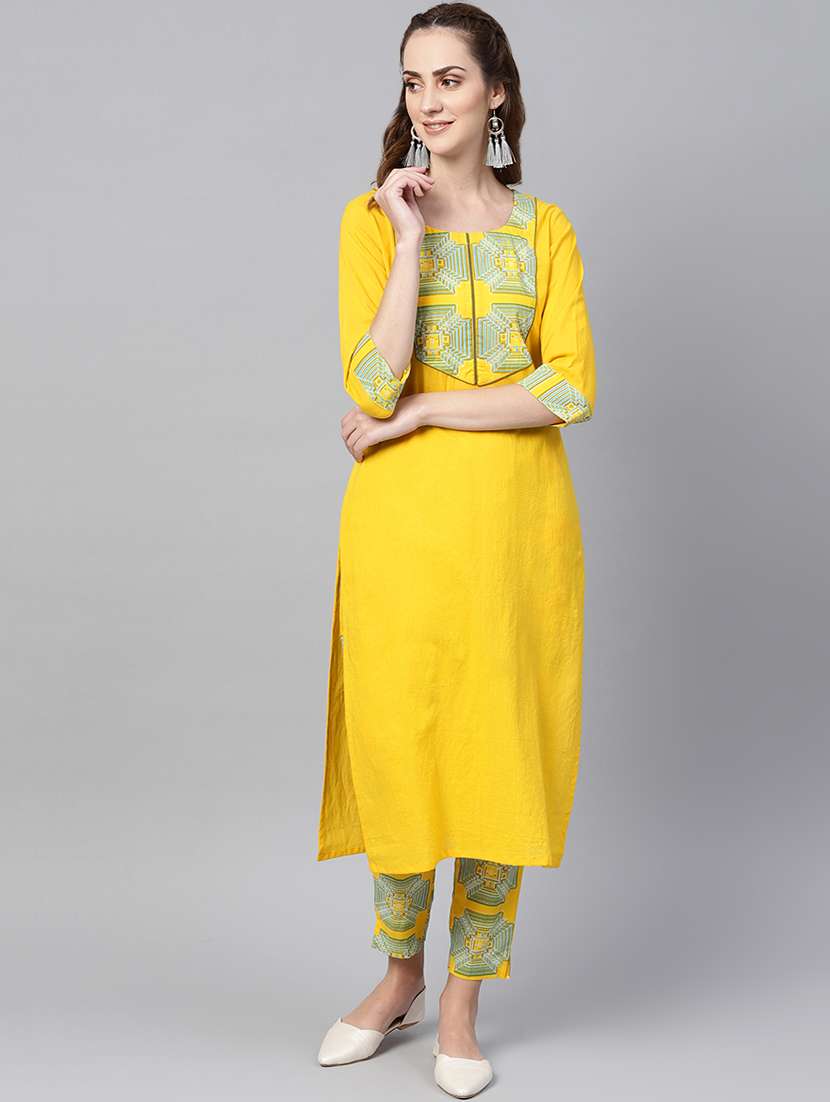 yoke design kurta with pant set