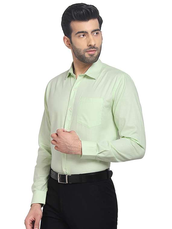 mens solids formal shirt - 16399660 - Standard Image - 1