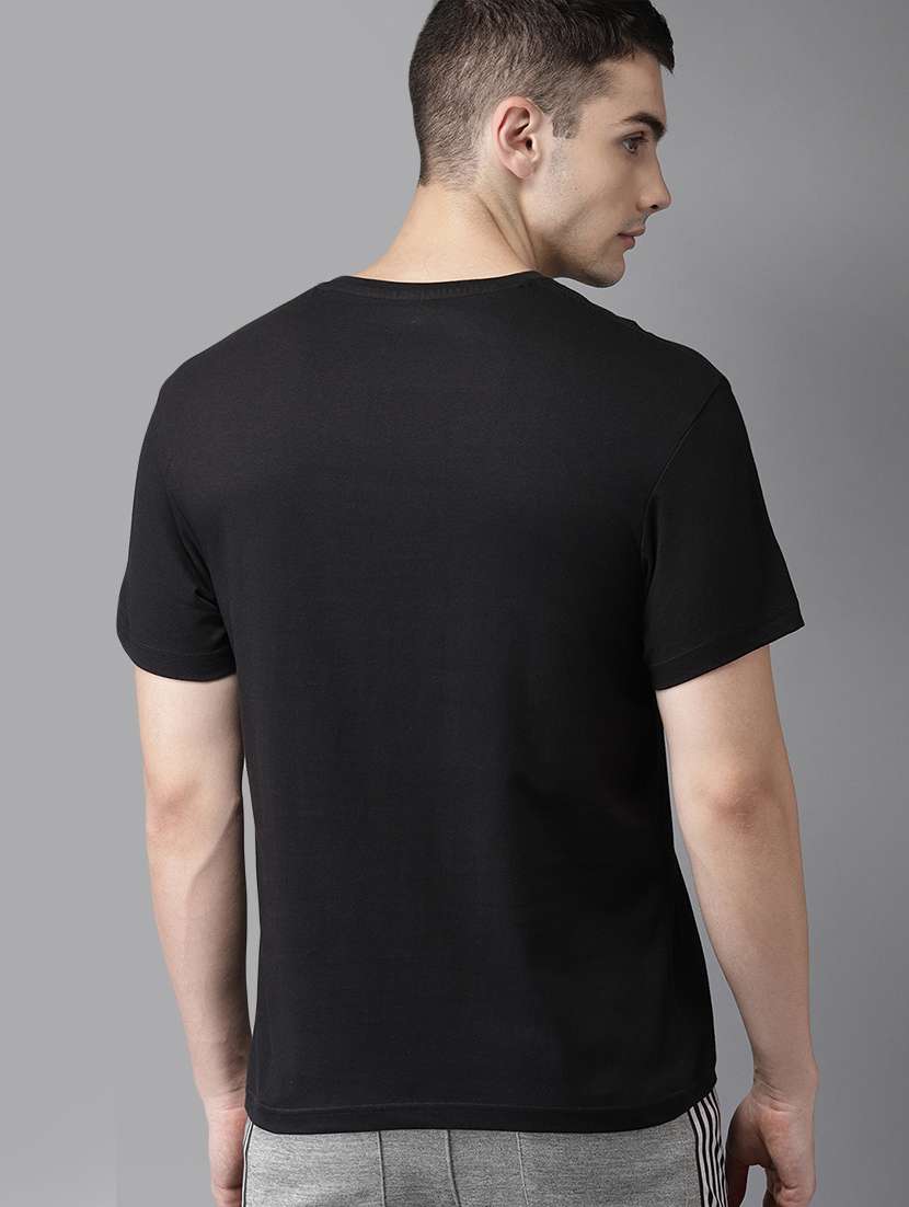 black typographic chest print tshirt - 16401354 -  Standard Image - 1