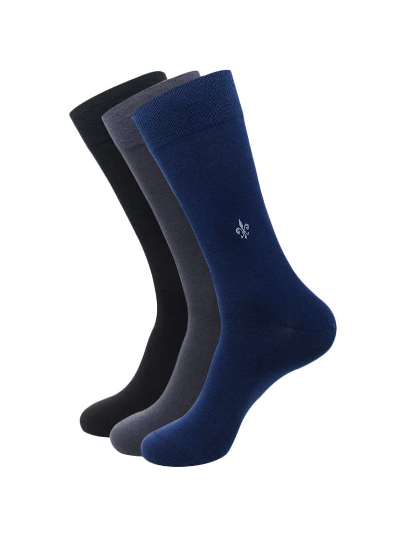 men pack of 3 solid above ankle length sock