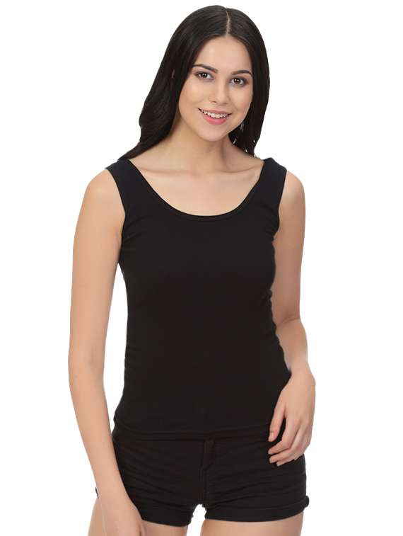 round neck solid camisole - 16405889 -  Standard Image - 1
