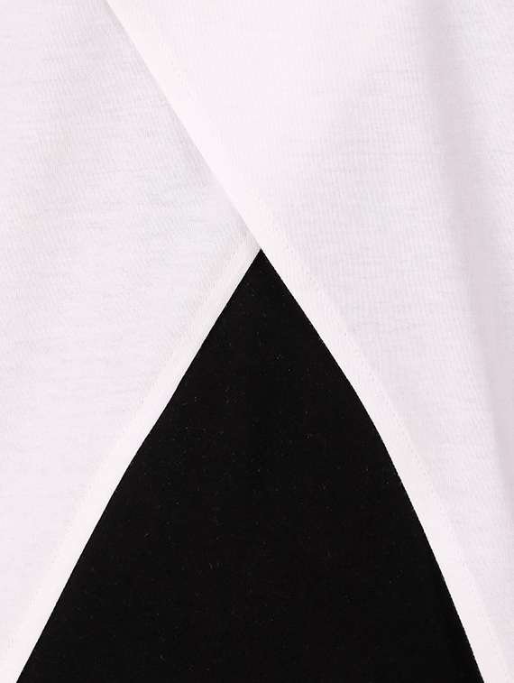 white cut & sew thumb hole t-shirt - 16406282 - Standard Image - 4