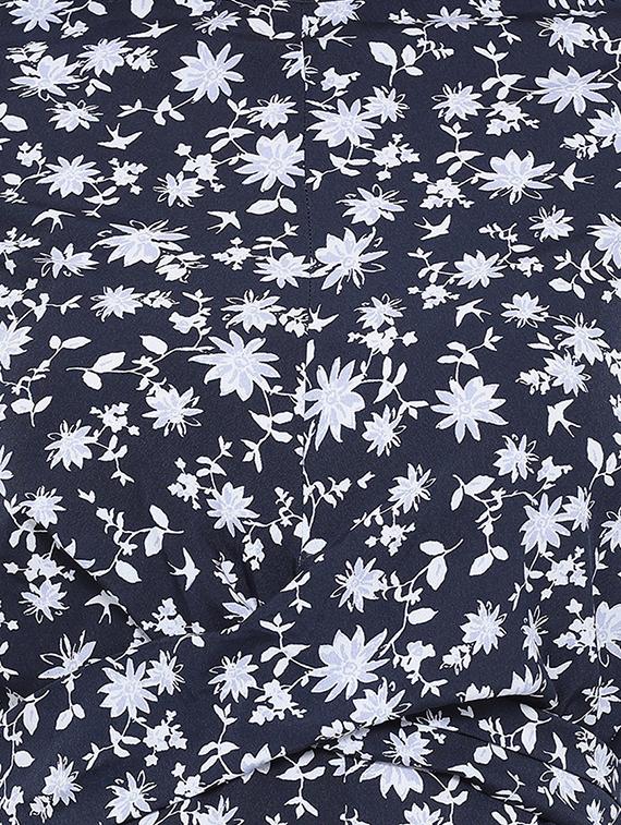 tie knot back floral sheath dress - 16406943 - Standard Image - 4