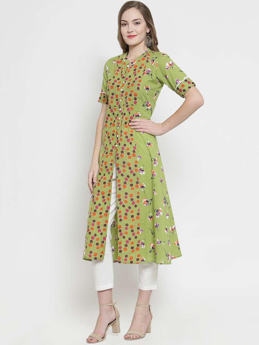 printed kurta pant set - 16408156 - Standard Image - 1