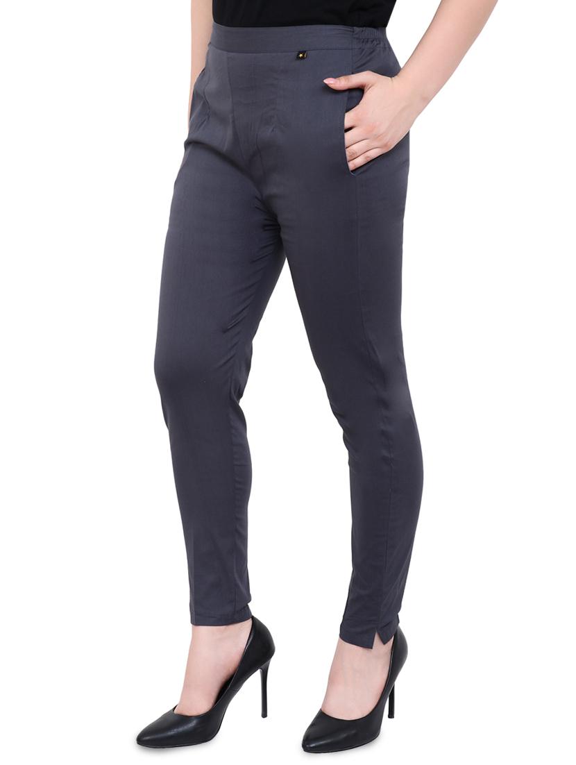 pocket detail flat front trousers - 16409337 - Standard Image - 1