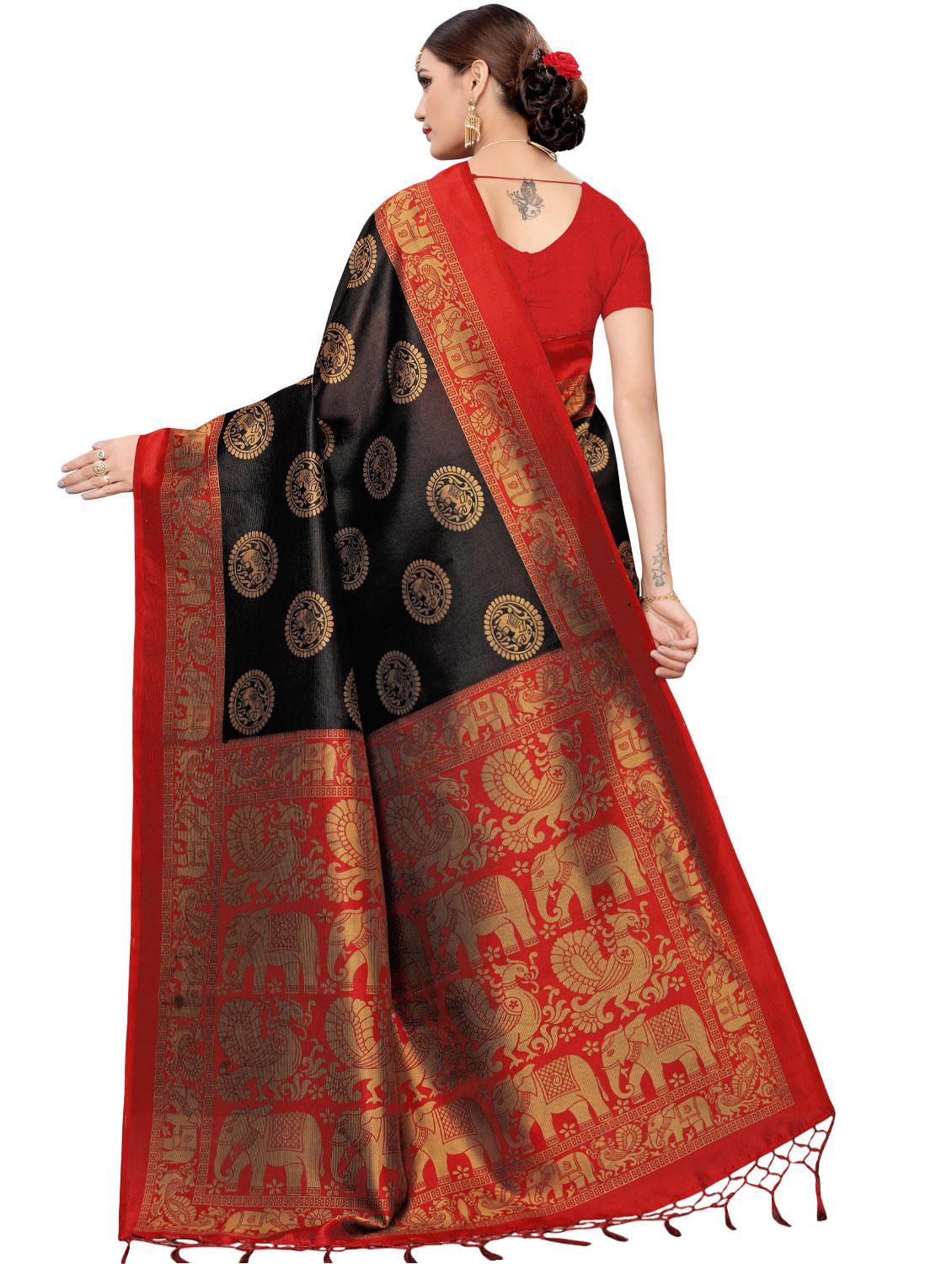 kalamkari printed mysore silk saree with blouse - 16410053 -  Standard Image - 1