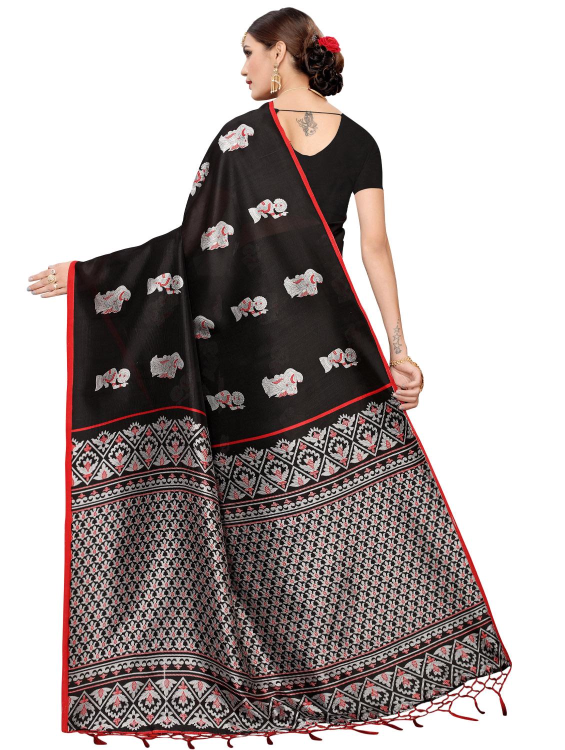 kalamkari printed mysore silk saree with blouse - 16410057 -  Standard Image - 1