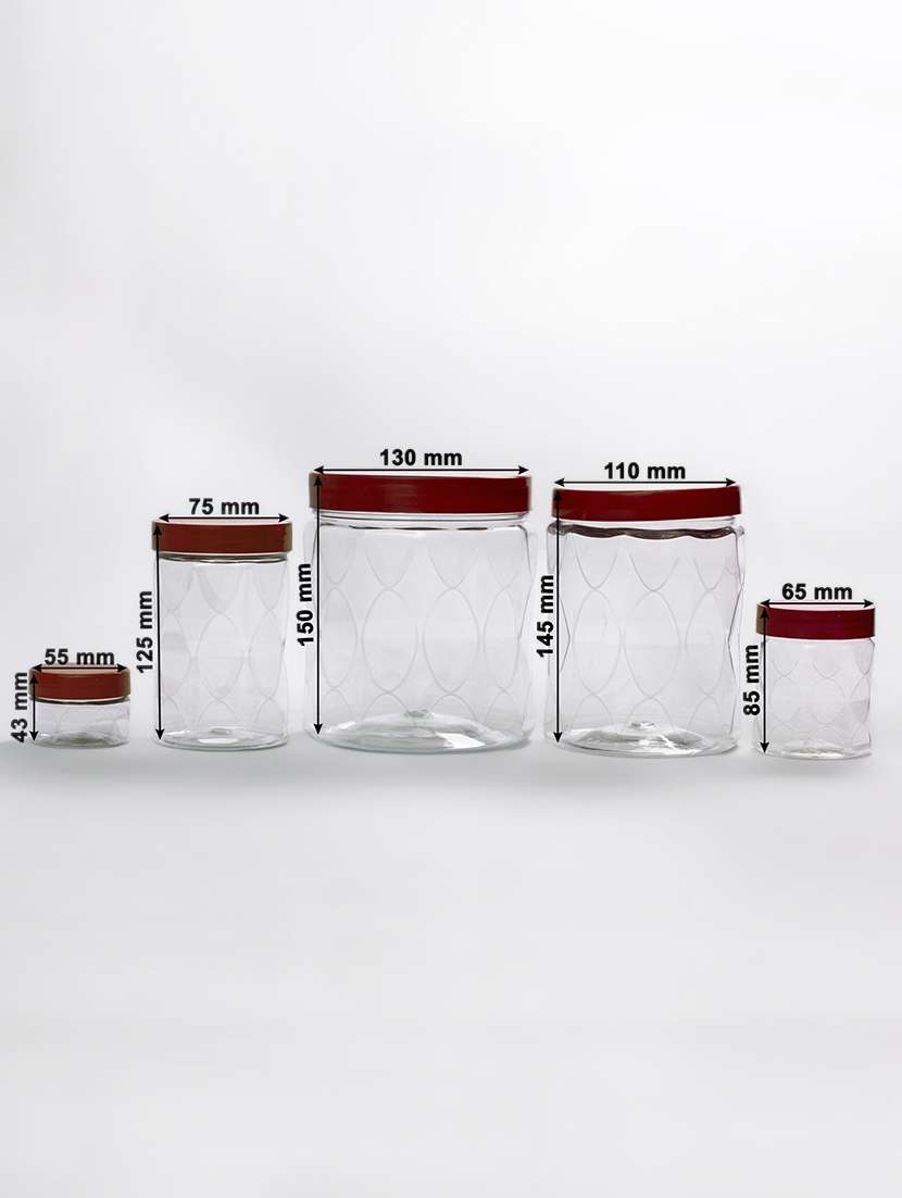plastic jars container with cap  (set of 15)  - 16416876 -  Standard Image - 1