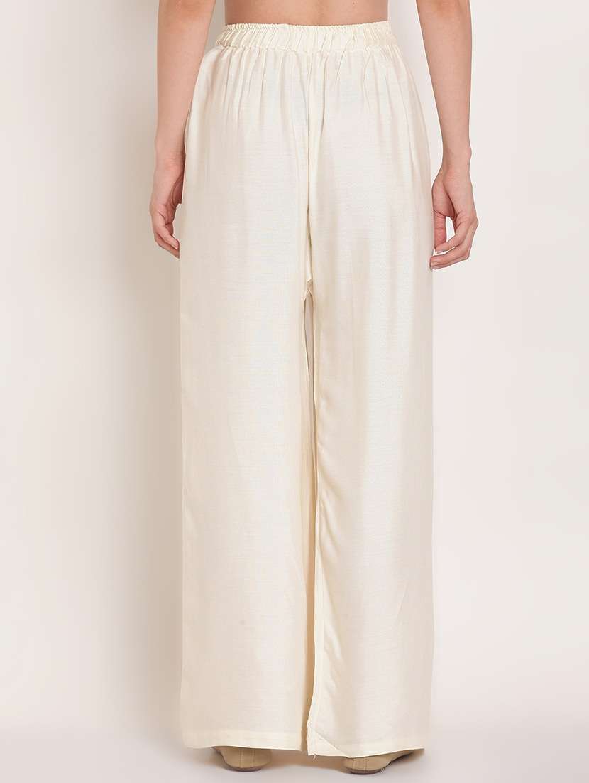 Women's High Rise Solid Palazzo 
