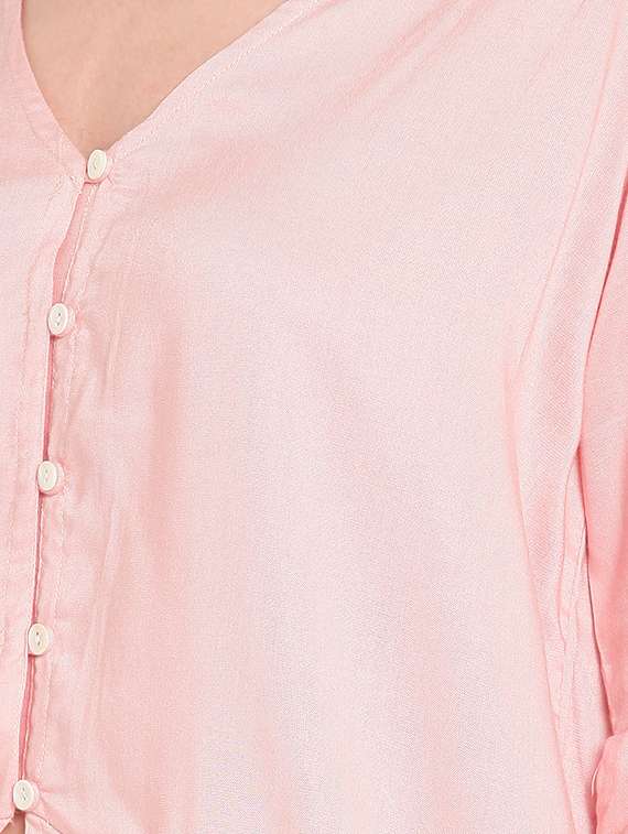 women's ruffle v neck top - 16420370 -  Standard Image - 4