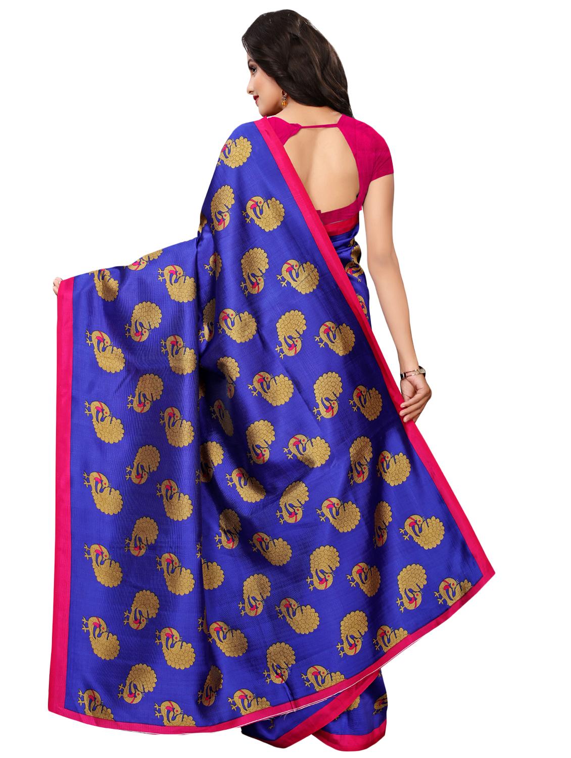 conversational  mysore silk saree with blouse - 16422144 -  Standard Image - 1
