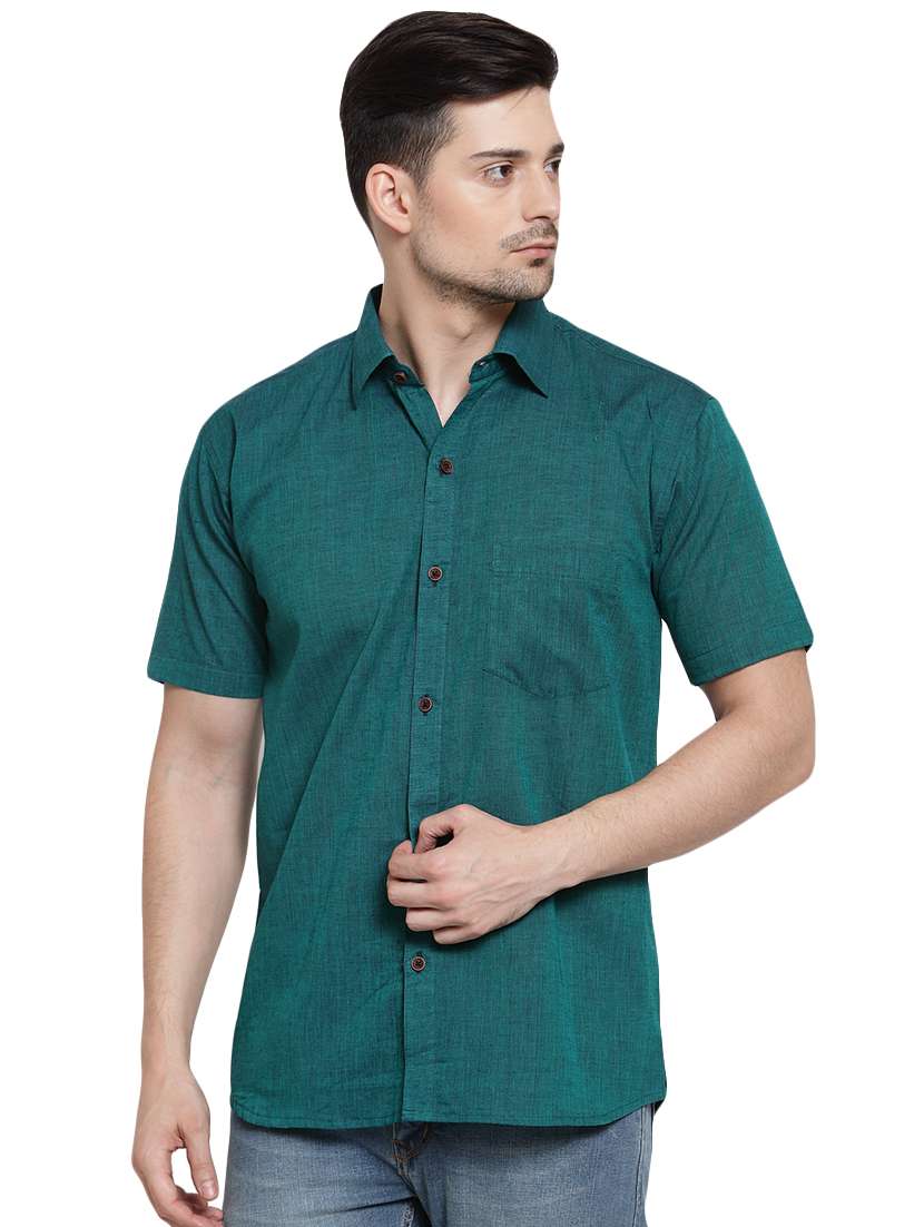 mens solid casual shirt