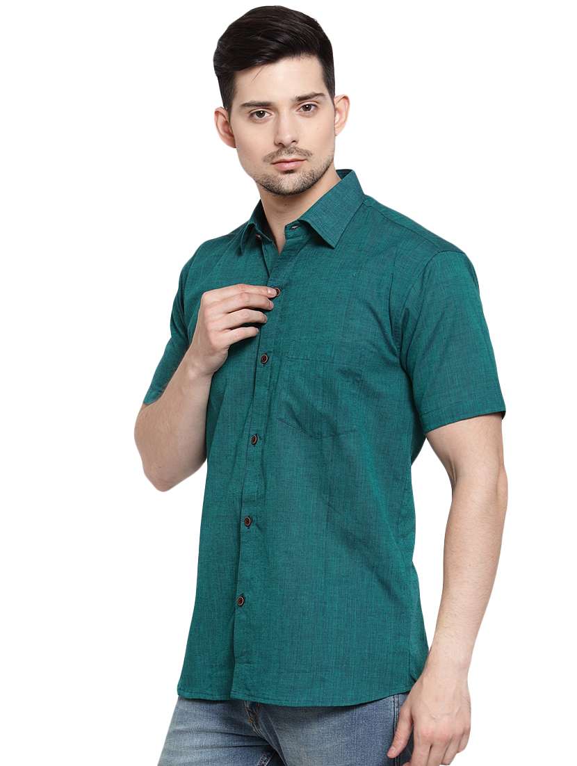mens solid casual shirt - 16424758 -  Standard Image - 1