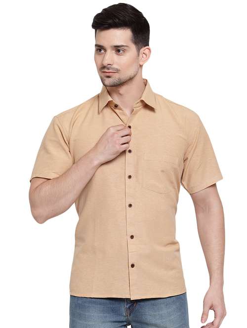 mens solid casual shirt - 16424763 -  Standard Image - 0
