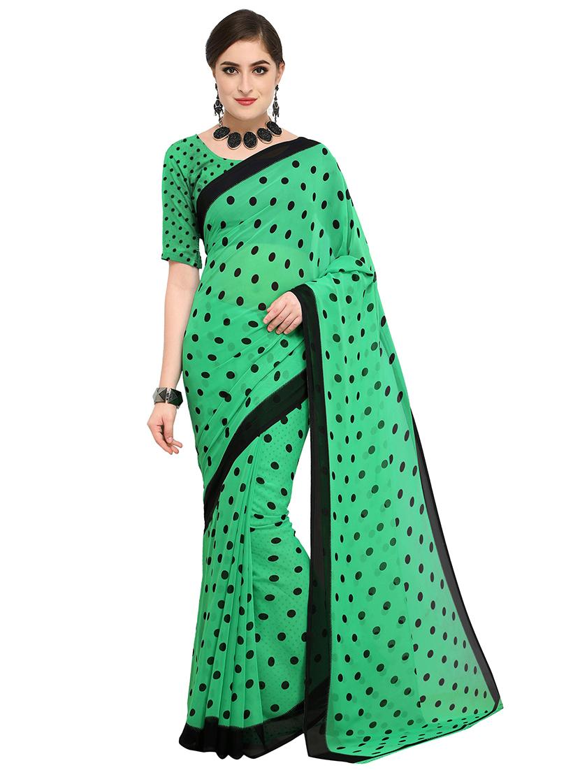 set of 2 multicolor printed saree combo with blouse - 16426613 - Standard Image - 1