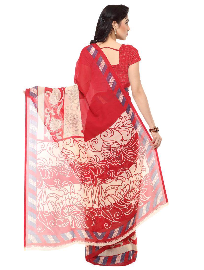 floral printed saree - 16426851 -  Standard Image - 1