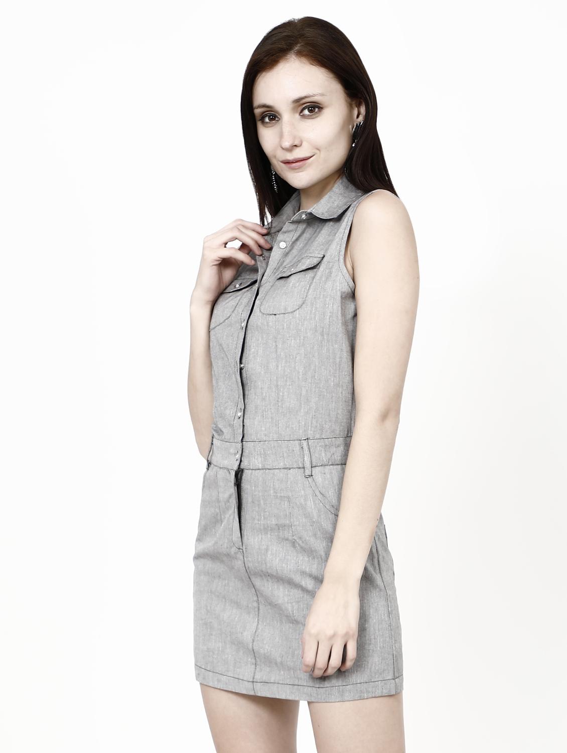 pocket patch solid shirt dress  - 16428060 -  Standard Image - 1