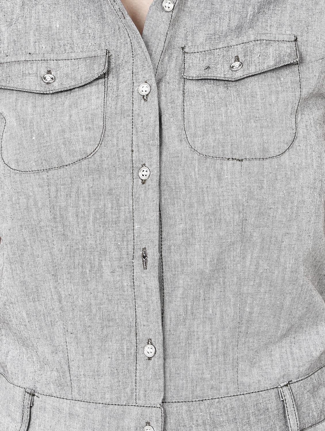 pocket patch solid shirt dress - 16428060 - Standard Image - 4