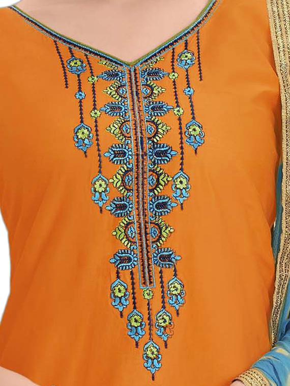 embroidered unstitched suit - 16428577 -  Standard Image - 1