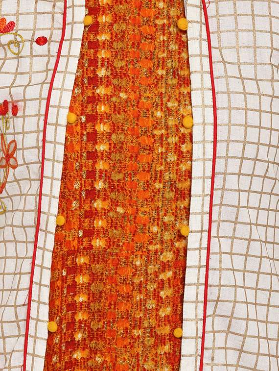 printed a-line kurta with jacket - 16429535 -  Standard Image - 4