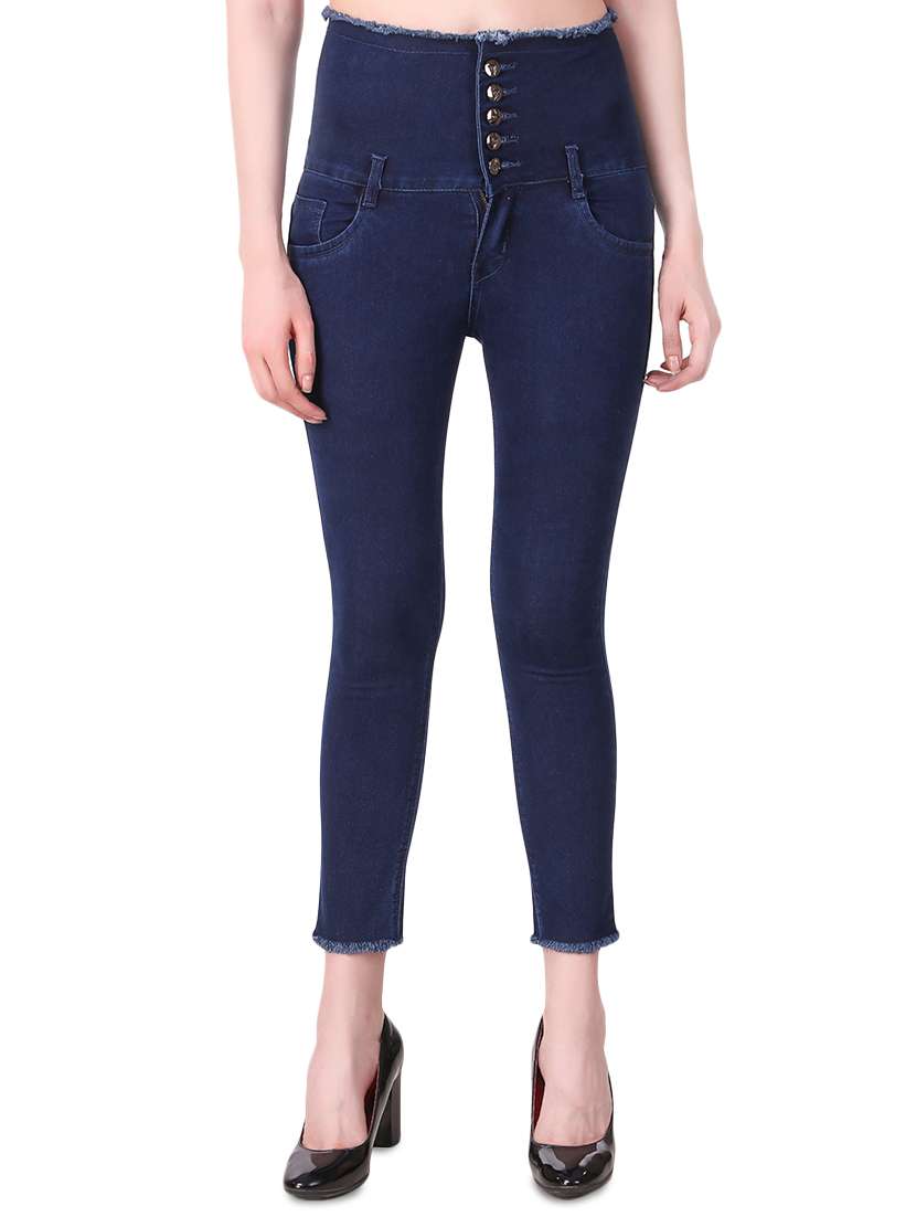 women's plain slim fit jeans