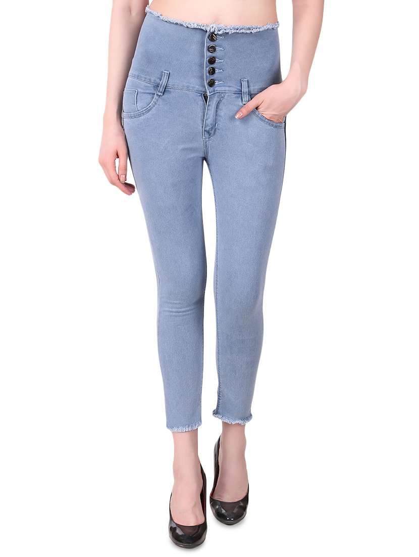 women's plain slim fit jeans